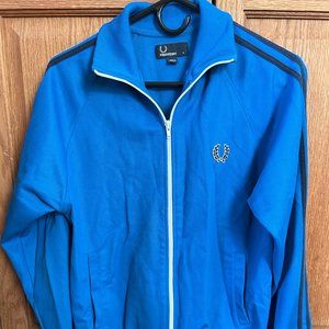 Fred Perry Track Jacket Size S Blue